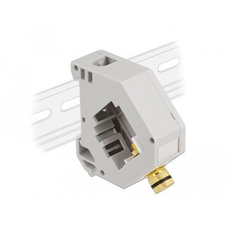 DeLOCK Delock DIN rail Adapter with Keystone binding post to binding post