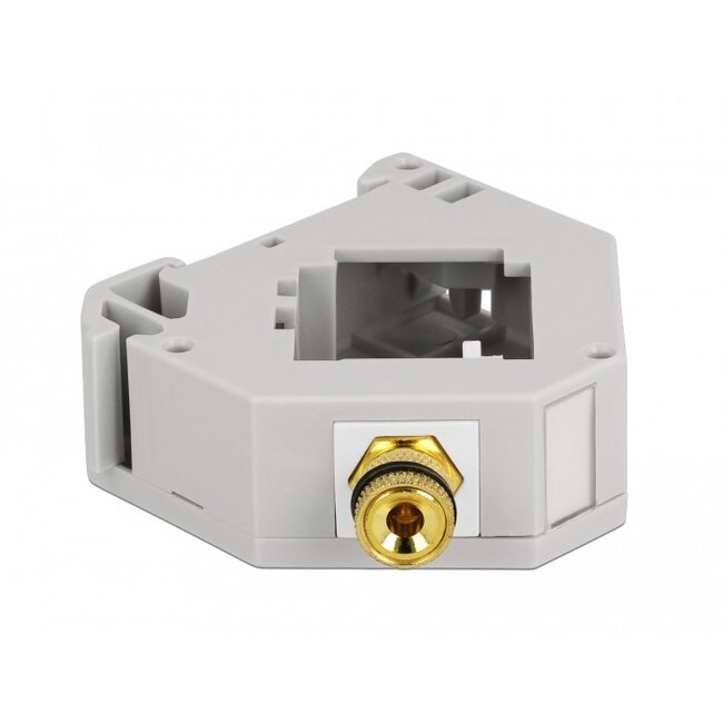 Delock DIN rail Adapter with Keystone binding post to binding post