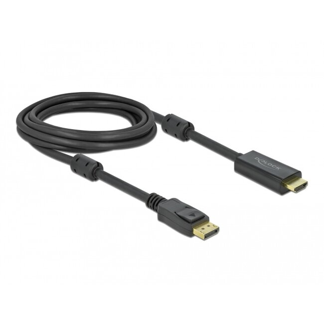 Delock Active DisplayPort 1.2 to HDMI Cable 4K 60 Hz 3 m
