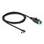 Delock PoweredUSB cable male 12 V to DC 5.5 x 2.5 mm male angled 2 m