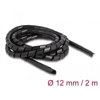 DeLOCK Delock Spiral Hose flexible 2 m x 12 mm black