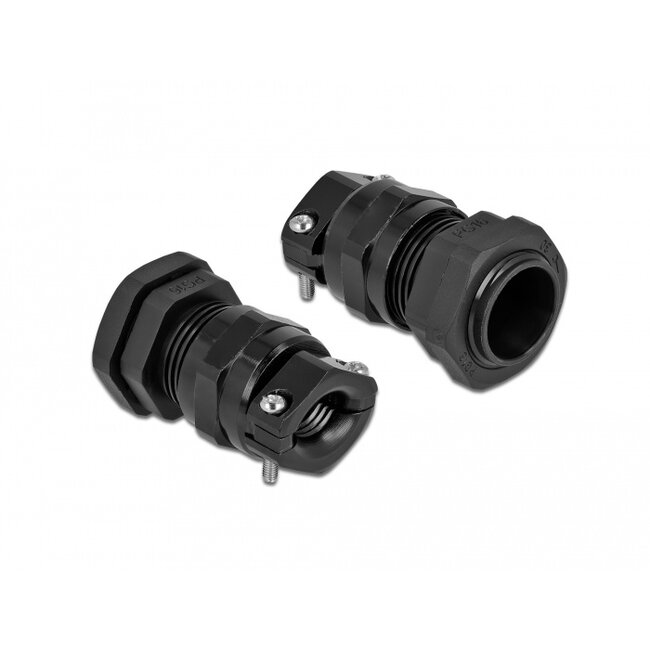 Delock Cable Gland PG16 with strain relief and bending protection black