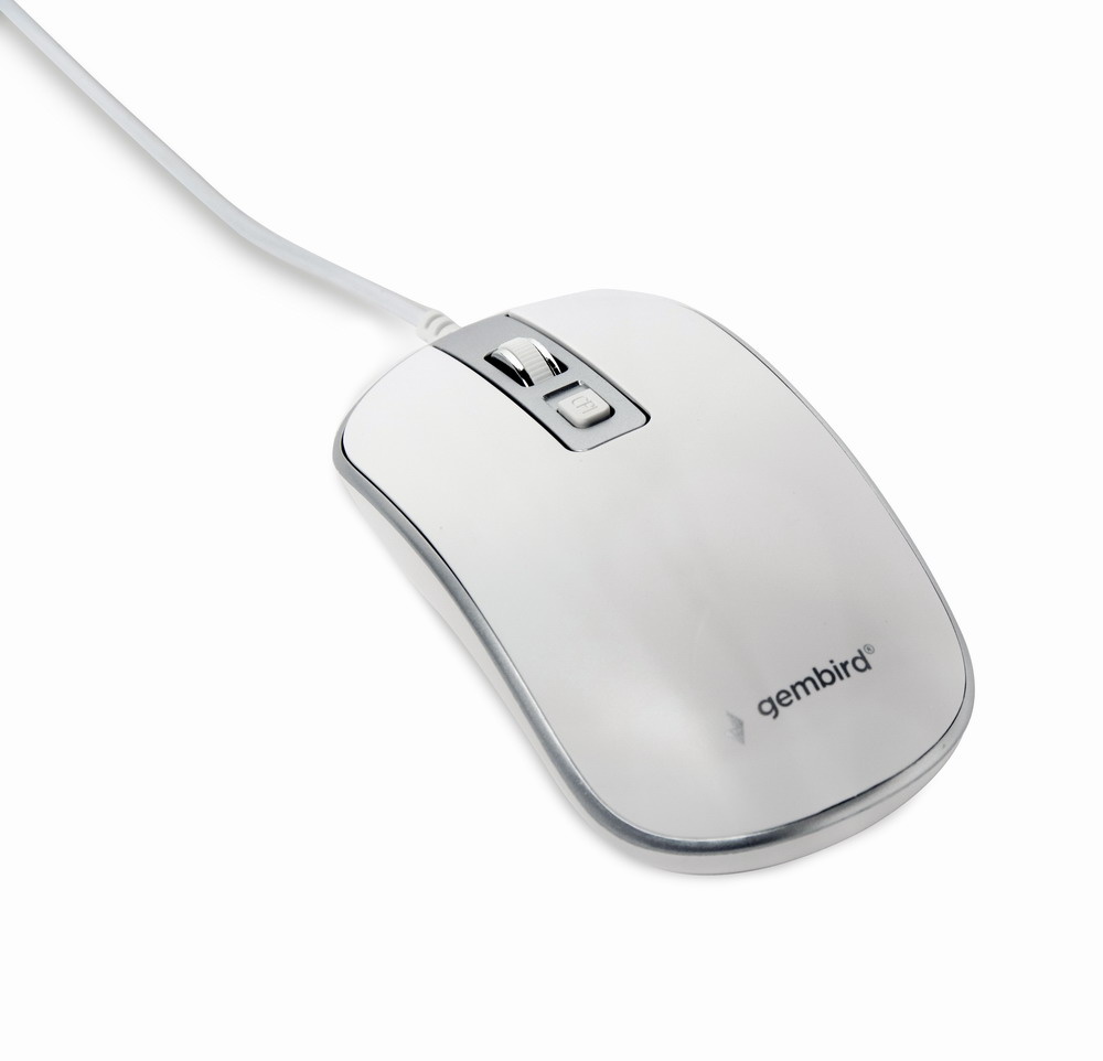 Gembird MUS-4B-06-WS muis Ambidextrous USB Type-A Optisch 1200 DPI