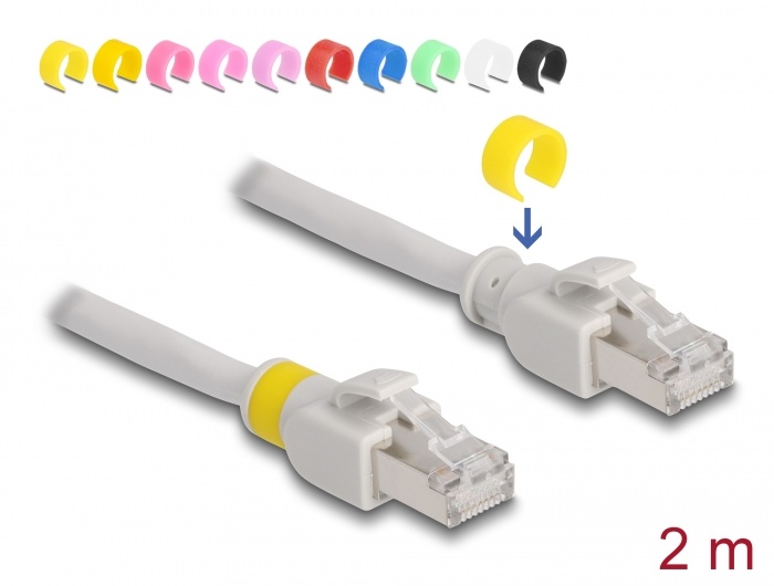 DeLOCK 80119, 2 m, Cat6a, S/FTP (S-STP), RJ-45, RJ-45