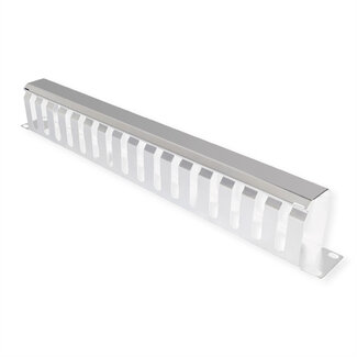 Value VALUE 19" Frontplaat 1 HE met rangeerkanaal 40 x 60 mm, grijs