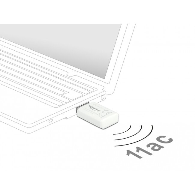 Delock USB 3.0 Dual Band WLAN ac/a/b/g/n Micro Stick 867 + 300 Mbps