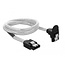 Delock SATA 6 Gb/s Cable straight to downwards angled 50 cm transparent