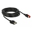 Delock PoweredUSB cable male 24 V > 8 pin male 5 m for POS printers and terminals