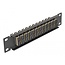 Delock 10″ Fiber Optic Patch Panel 12 Port SC Duplex beige 1U black