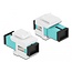 Delock Keystone Module SC Simplex female to SC Simplex female aqua / white