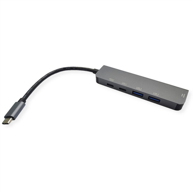 WAARDE USB Type C Docking Station, HDMI 4K60, 3x USB3.2 Gen1 (1x C + 2x A), 1x PD