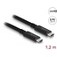 Delock USB4™ 40 Gbps Coaxial Cable 1.2 m USB PD 3.1 Extended Power Range 240 W