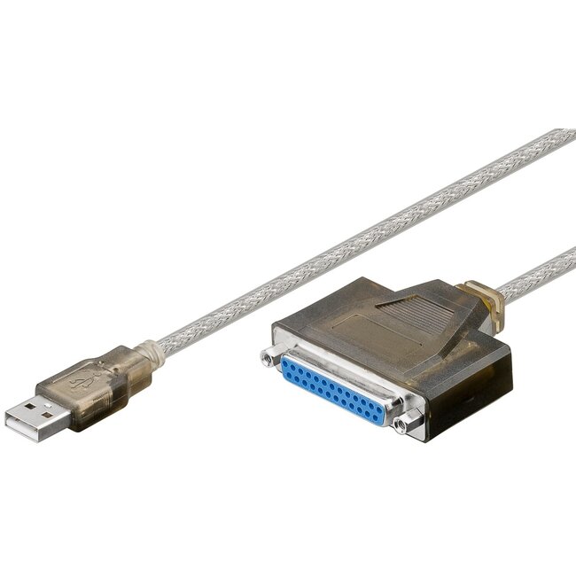 Goobay USB Printer Cable, Transparent 1.5 m