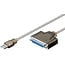 Goobay USB Printer Cable, Transparent 1.5 m