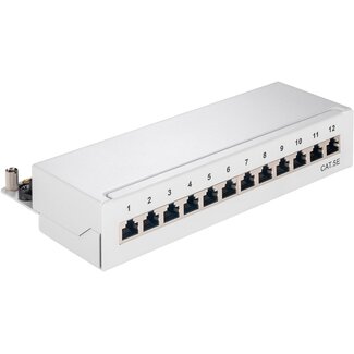 Goobay Goobay CAT 5e Mini/Desktop Patch Panel, 12 Port