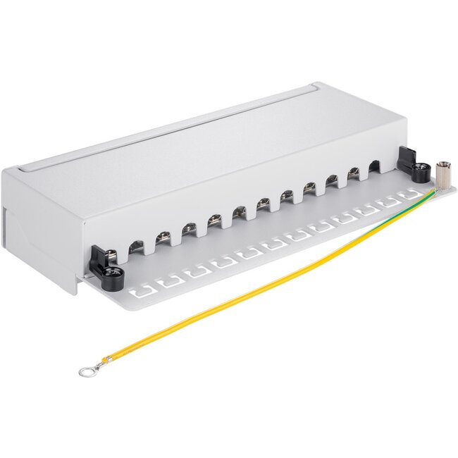 Goobay CAT 5e Mini/Desktop Patch Panel, 12 Port