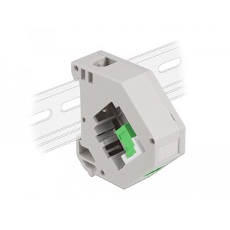 DeLOCK Delock DIN rail Adapter with Keystone SC Simplex female to SC Simplex female green