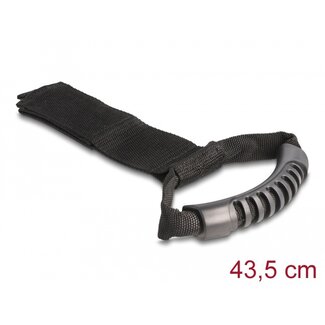 DeLOCK Delock Carrying Strap with hook-and-loop fastener L 435 x W 50 mm black 2 pieces