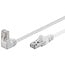 Goobay CAT 5e Patch Cable 1x 90° Angled, F/UTP, white 0.25 m