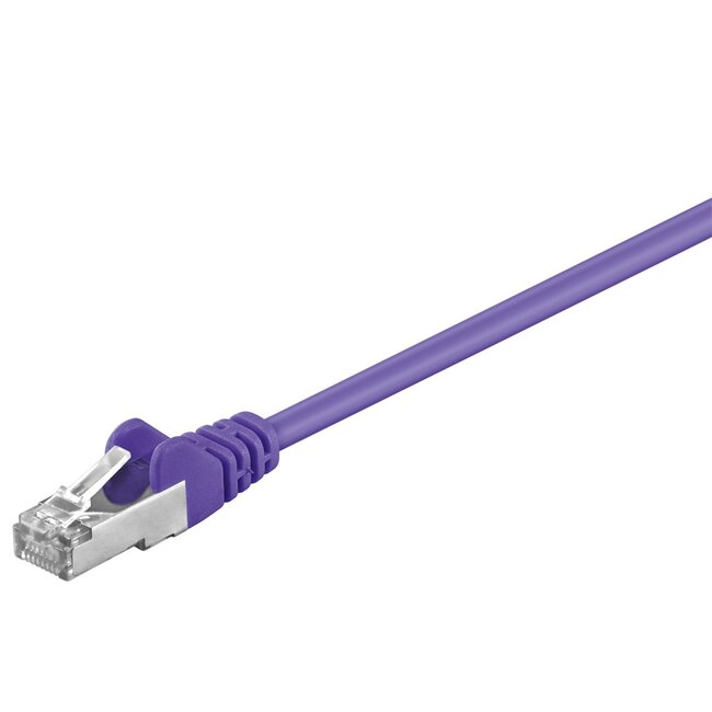 Goobay CAT 5e Patch Cable, SF/UTP, violet 2 m