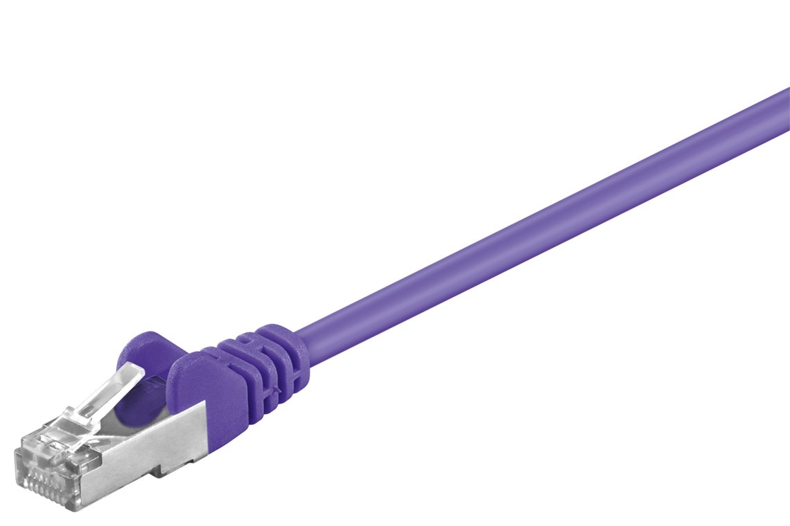 Goobay CAT 5e netwerkkabel, SF/UTP, Paars, 2 m