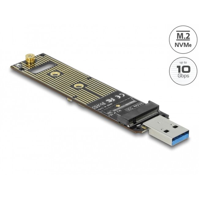 Delock Converter for M.2 NVMe PCIe SSD with USB 3.1 Gen 2