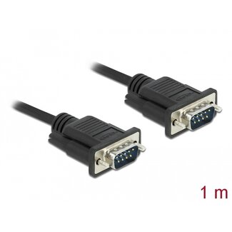 DeLOCK Delock Serial Cable RS-232 D-Sub 9 male to male with narrow plug housing 1 m
