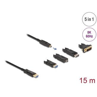 DeLOCK Delock Active Optical 5 in 1 HDMI Cable 8K 60 Hz 15 m