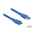 Delock Cable USB 3.0 type-A male > USB 3.0 type Micro-B male 3 m blue