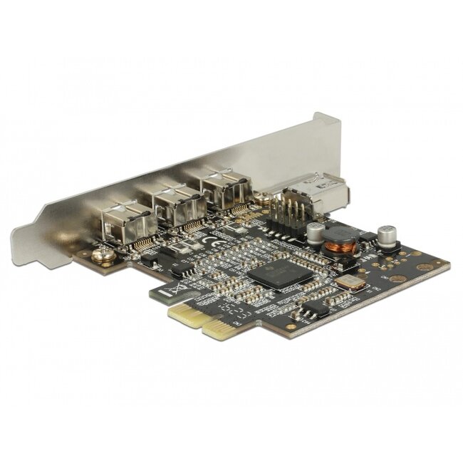 Delock PCI Express Card > 3 x external FireWire B + 1 x internal FireWire A