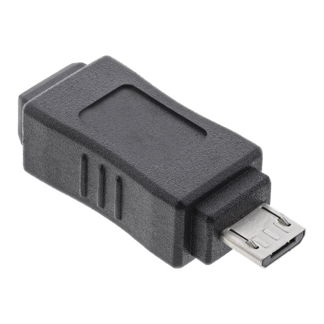 InLine® Micro-USB adapter, Micro-B stekker naar Mini USB 5-pins socket