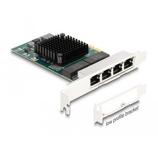 DeLOCK Delock PCI Express x1 Card to 4 x RJ45 Gigabit LAN BCM