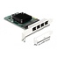Delock PCI Express x1 Card to 4 x RJ45 Gigabit LAN BCM