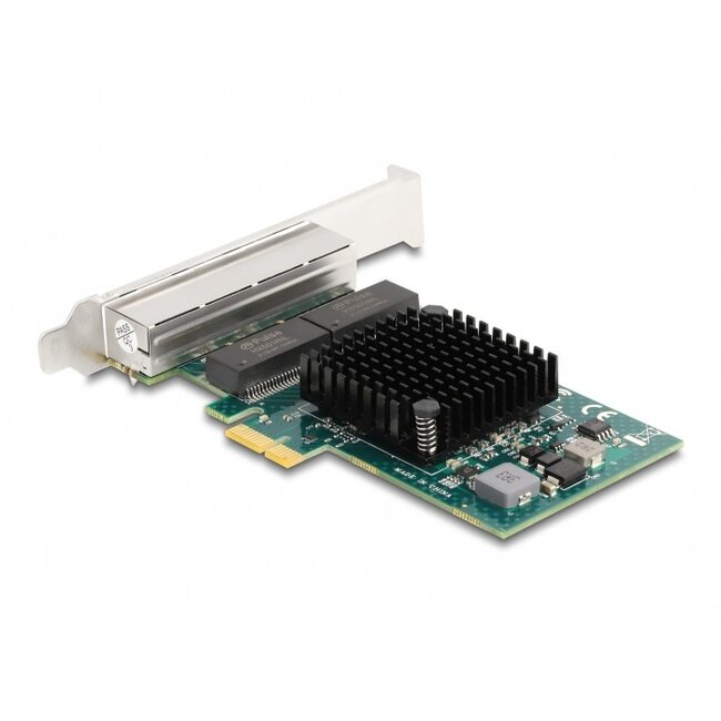 Delock PCI Express x1 Card to 4 x RJ45 Gigabit LAN BCM