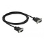 Delock Serial Cable RS-232 D-Sub 9 male to male with narrow plug housing 2 m