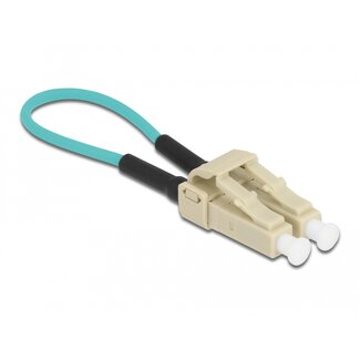 DeLOCK Delock Optical Fiber loopback Adapter LC / OM3 Multi-mode beige