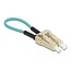 Delock Optical Fiber loopback Adapter LC / OM3 Multi-mode beige
