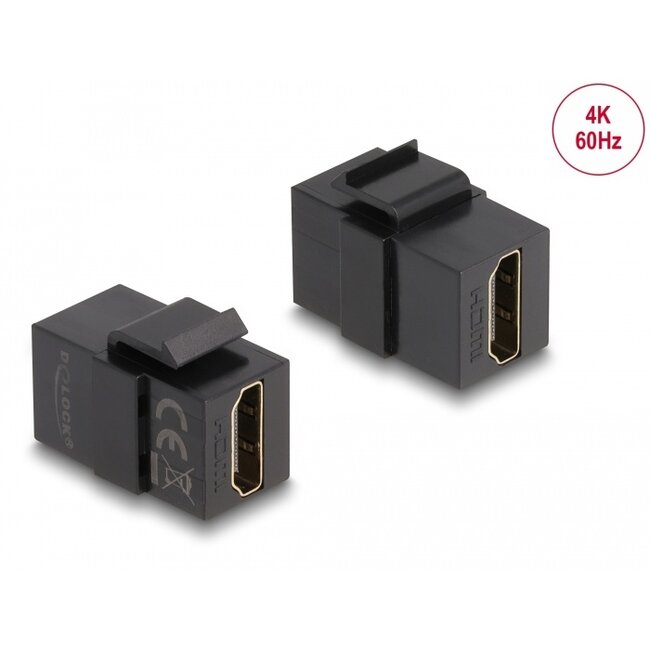 Delock Keystone Module HDMI female to HDMI female black