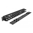 Delock 19″ Cable Management Routing Panel with 2 openings 1U black plastic