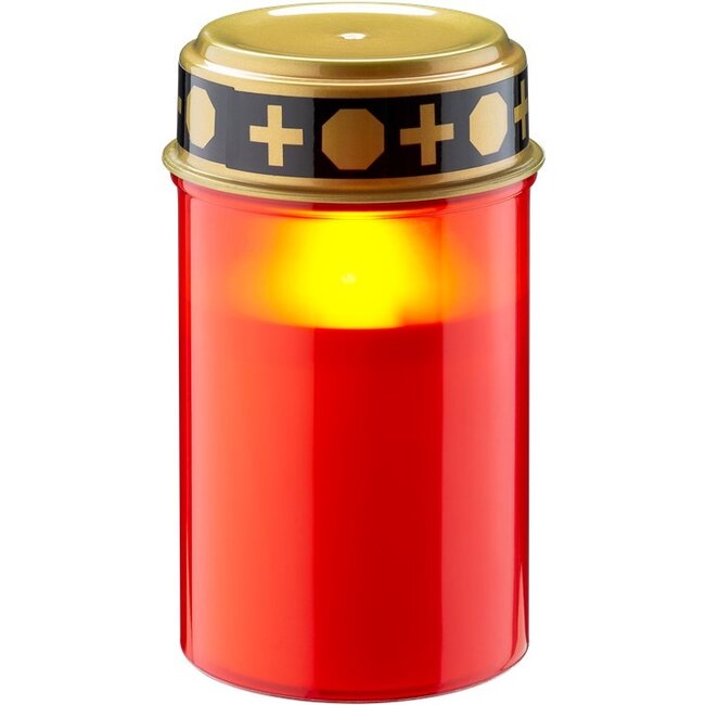 Goobay LED Grave Candle, red