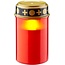 Goobay LED Grave Candle, red