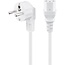 Goobay Angled IEC Cord, 2.5 m, White