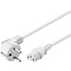 Goobay Angled IEC Cord, 2.5 m, White