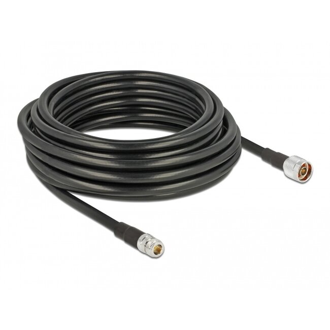 Delock Antenna Cable N plug > N jack CFD400 LLC400 10 m low loss waterproof
