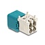 Delock Mini FAKRA Z plug quad angled A-Type PCB