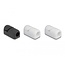 Delock Cable holder self-closing and self-adhesive 3 pieces black / white