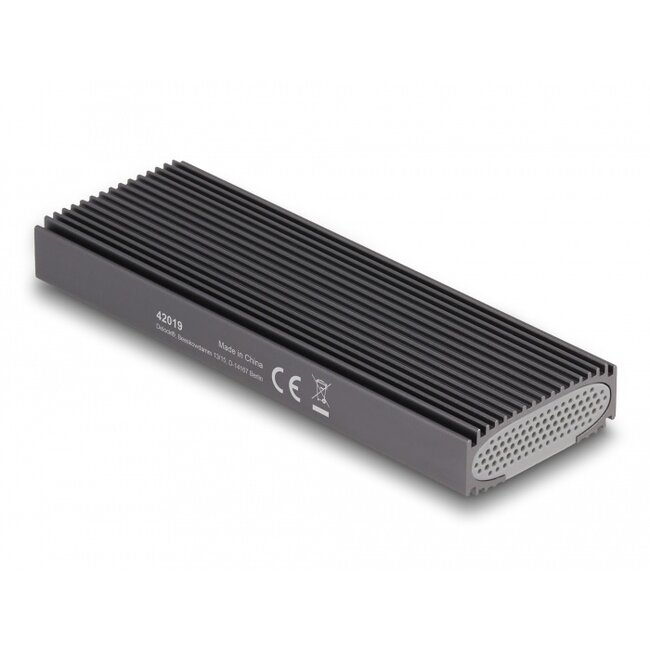 Delock External USB Type-C™ Combo Enclosure for M.2 NVMe PCIe or SATA SSD - tool free