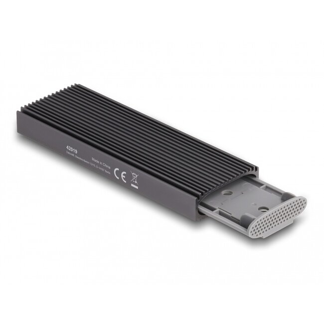 Delock External USB Type-C™ Combo Enclosure for M.2 NVMe PCIe or SATA SSD - tool free