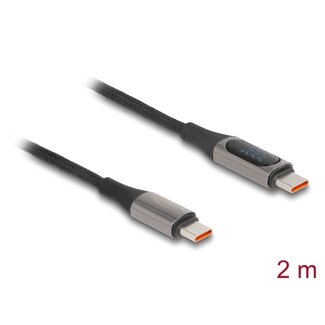 DeLOCK Delock USB 2.0 Cable USB Type-C™ male to male PD 3.0 100 W with power indication 2 m