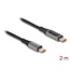 Delock USB 2.0 Cable USB Type-C™ male to male PD 3.0 100 W with power indication 2 m